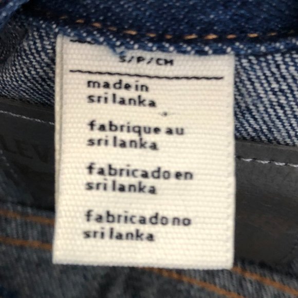 LEVI'S RED TAB DENIM TRUCKER VEST SMALL - Picture 6 of 8